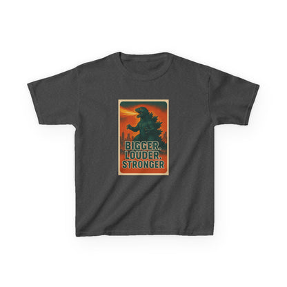 Bigger. Louder. Stronger. Godzilla Kids T-Shirt – Retro Limited Edition - Option to Personalize