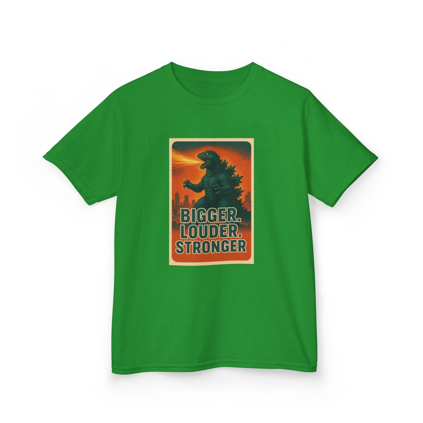 Bigger. Louder. Stronger. Godzilla Kids T-Shirt – Retro Limited Edition - Option to Personalize