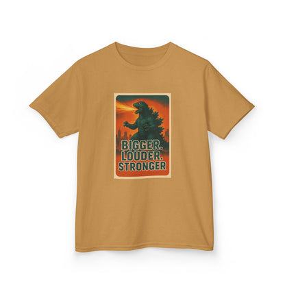 Bigger. Louder. Stronger. Godzilla Kids T-Shirt – Retro Limited Edition - Option to Personalize