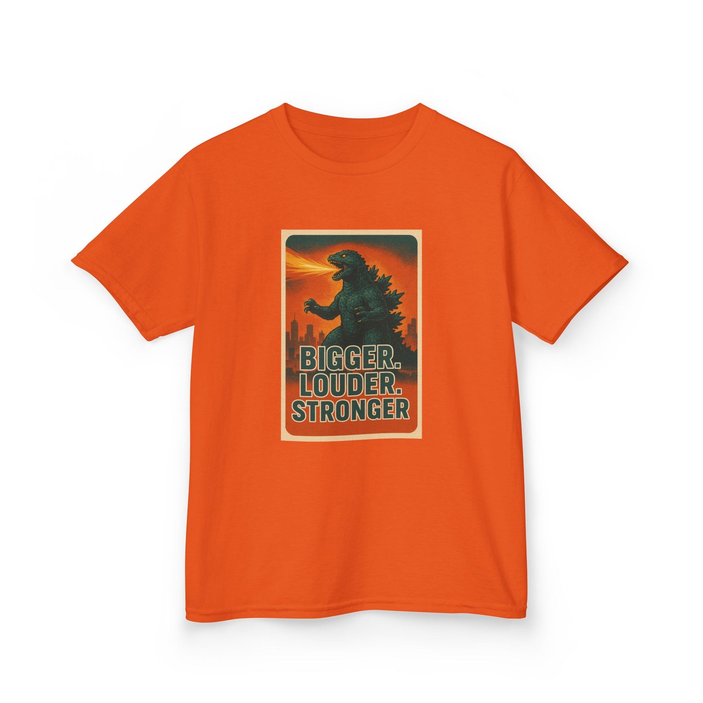 Bigger. Louder. Stronger. Godzilla Kids T-Shirt – Retro Limited Edition - Option to Personalize