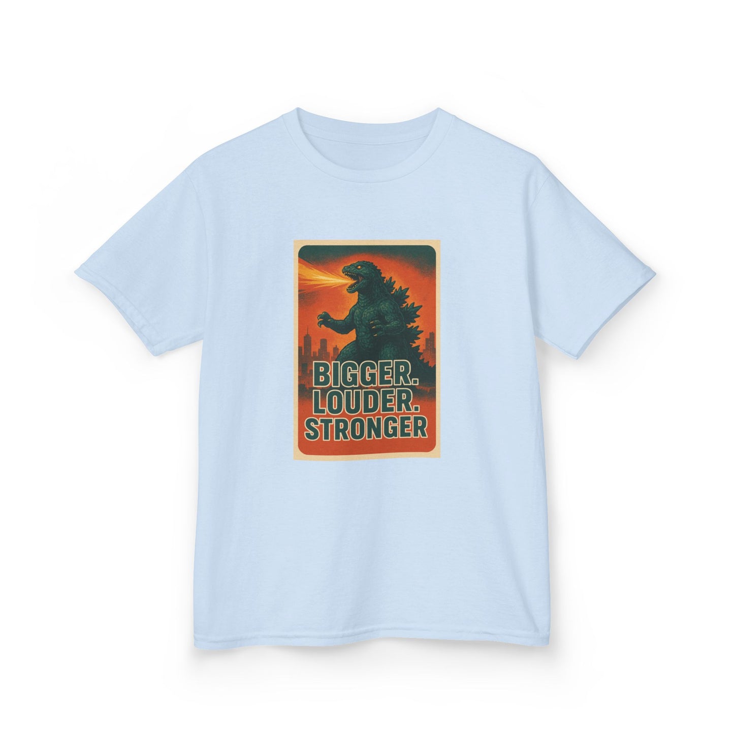Bigger. Louder. Stronger. Godzilla Kids T-Shirt – Retro Limited Edition - Option to Personalize
