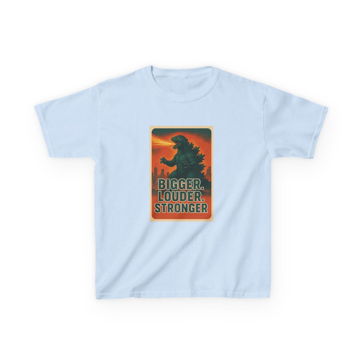Bigger. Louder. Stronger. Godzilla Kids T-Shirt – Retro Limited Edition - Option to Personalize