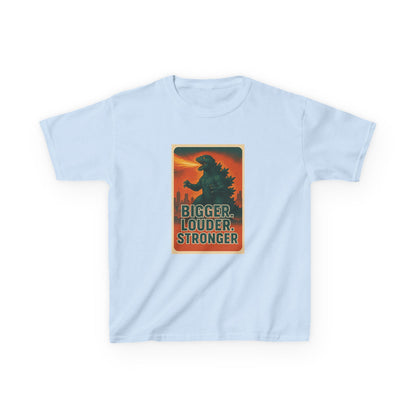 Bigger. Louder. Stronger. Godzilla Kids T-Shirt – Retro Limited Edition - Option to Personalize