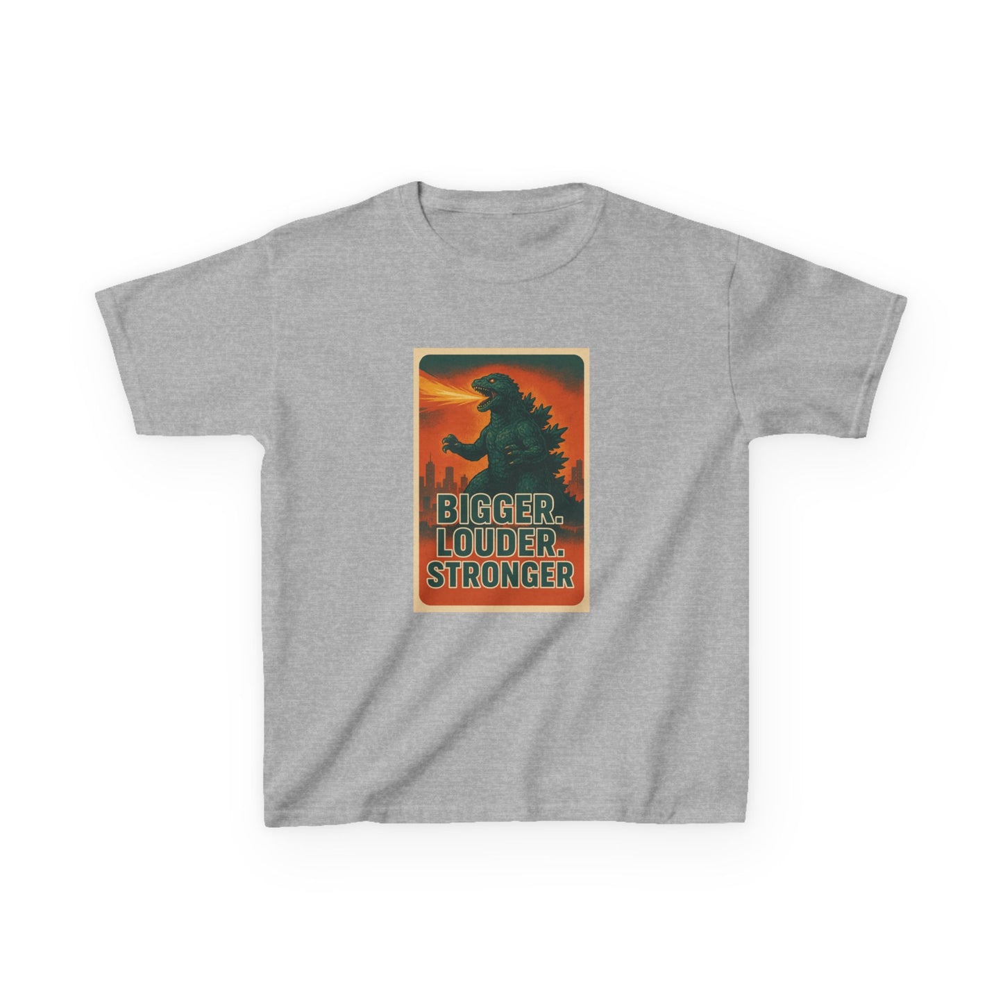 Bigger. Louder. Stronger. Godzilla Kids T-Shirt – Retro Limited Edition - Option to Personalize