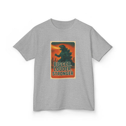 Bigger. Louder. Stronger. Godzilla Kids T-Shirt – Retro Limited Edition - Option to Personalize