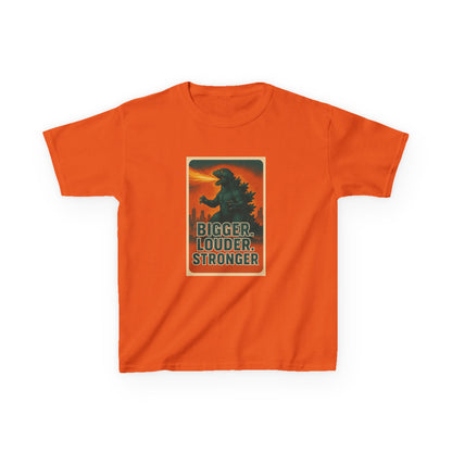 Bigger. Louder. Stronger. Godzilla Kids T-Shirt – Retro Limited Edition - Option to Personalize