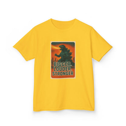 Bigger. Louder. Stronger. Godzilla Kids T-Shirt – Retro Limited Edition - Option to Personalize