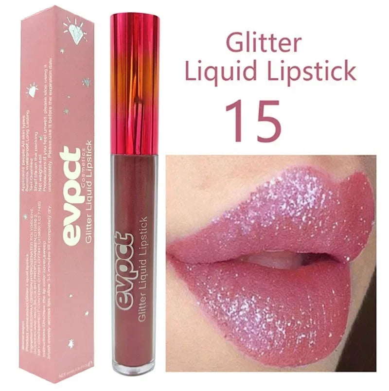 Waterproof Diamond Shimmer Glitter Lip Gloss