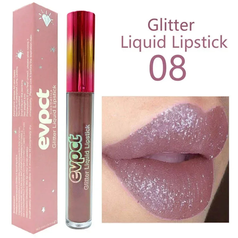 Waterproof Diamond Shimmer Glitter Lip Gloss