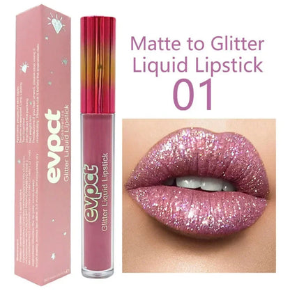 Waterproof Diamond Shimmer Glitter Lip Gloss