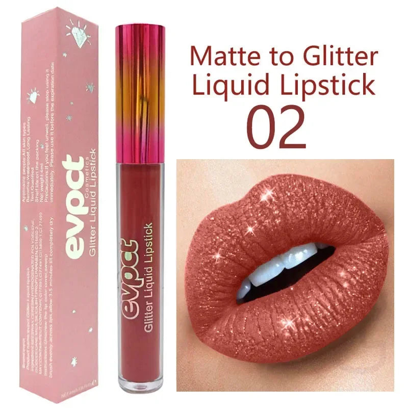 Waterproof Diamond Shimmer Glitter Lip Gloss