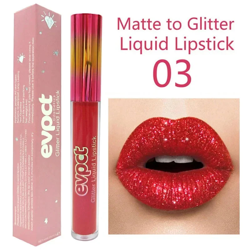 Waterproof Diamond Shimmer Glitter Lip Gloss