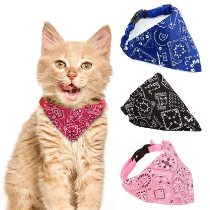 Pet Bandana Collar Scarf for Puppy & Cat Small