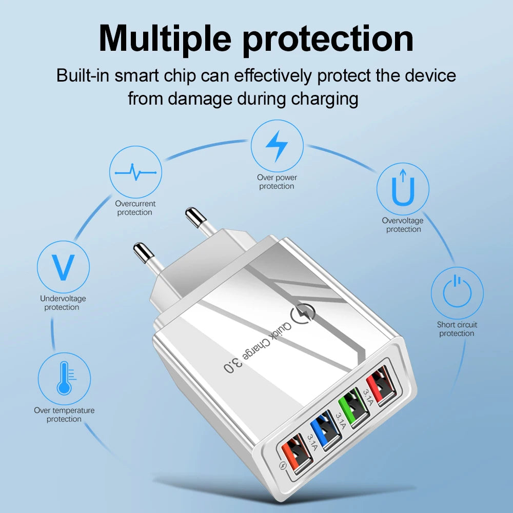 USB Charger Quick Charge Plug